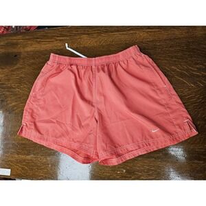 Nike Shorts Mens Large Red Swim Athletic Lightweight Quick Dry Logo
